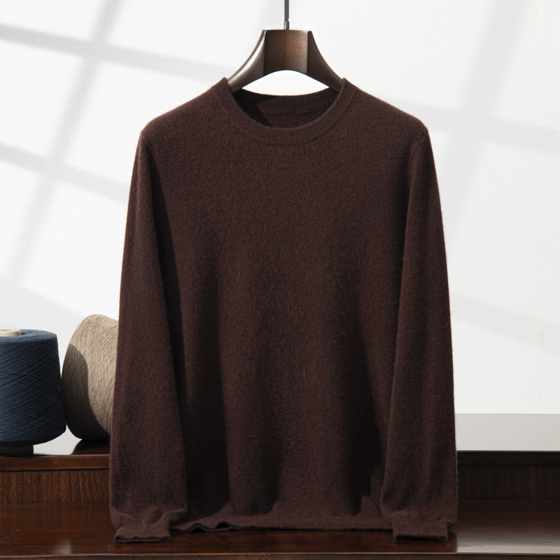 Men's Cashmere Sweater, Stand Collar, Business-Casual