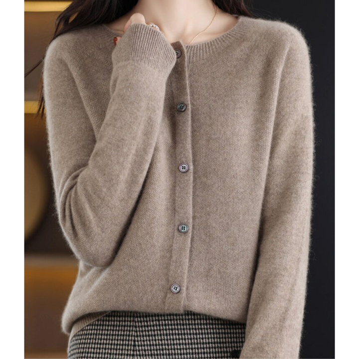 Mune | Women's Round Neck Cardigan Sweater