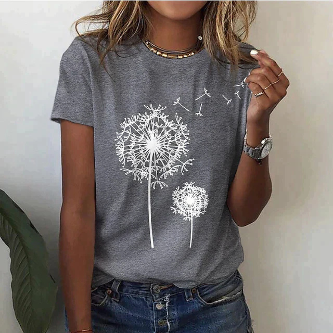 Mune Fashion | T-Shirt with Short Sleeve Printed Casual