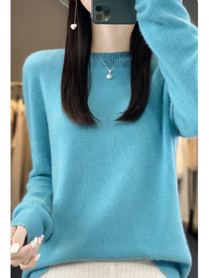 Mune | Cashmere Sweater Women Round Neck Soft and Elegant Knit Sweater