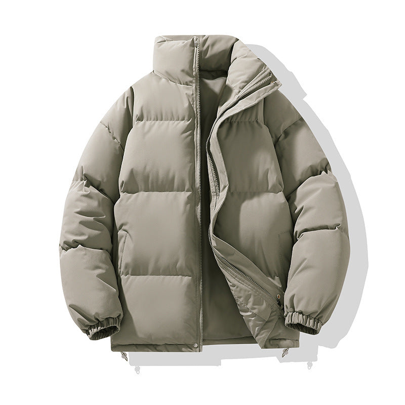 Men's padded jacket, solid color, relaxed, urban style