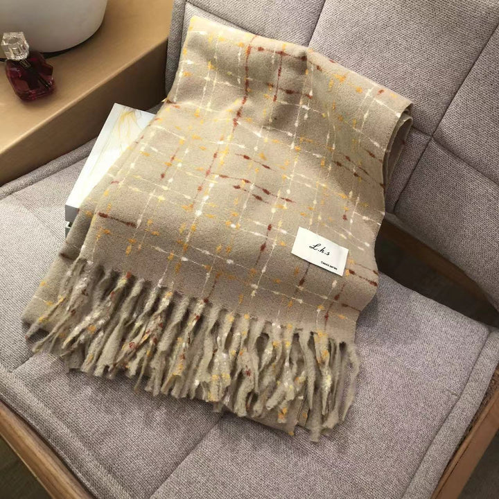 Checked scarf, 200 cm, warming