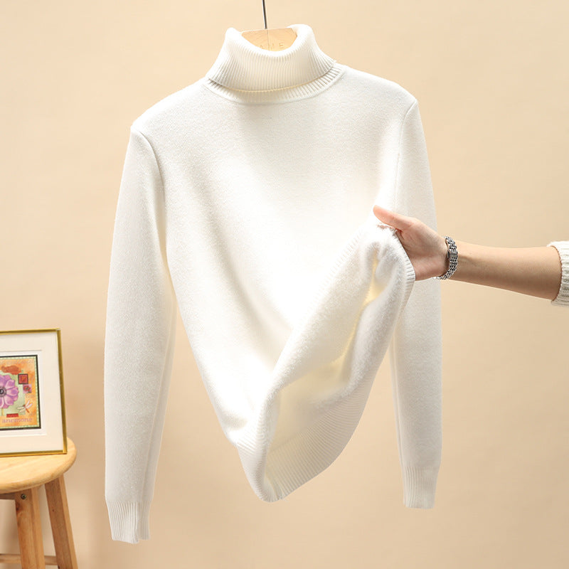 Men's turtleneck sweater, lined, warm