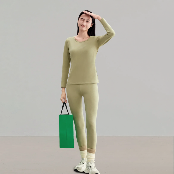 Cotton thermal underwear set for women and men