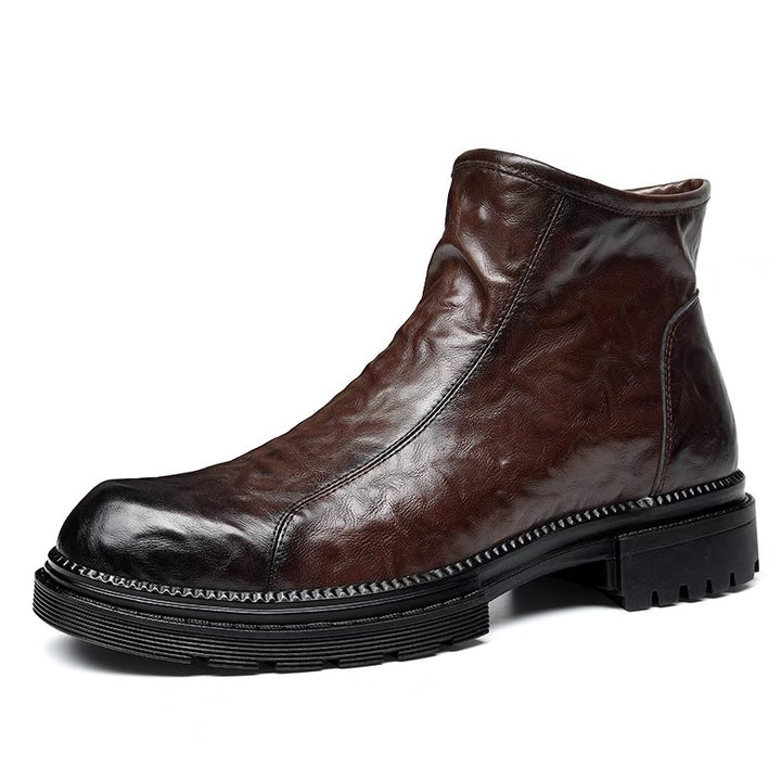 Men's Chelsea boots made of cowhide leather, breathable