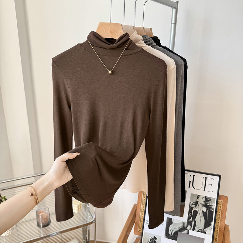 Women's silk underlayer top, lined