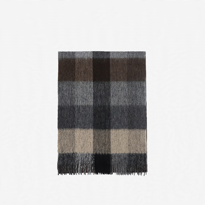 Long scarf made of 100% wool for men