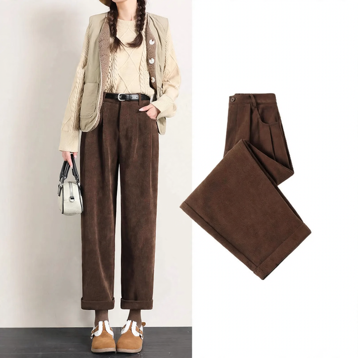 Kord-Harem pants for women, ankle length