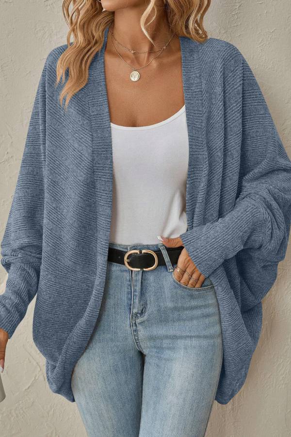Mune | Bat Sleeve Cardigan Loose Knit Jacket