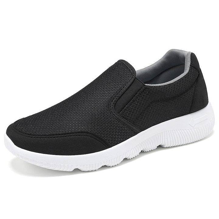 Men's breathable slip-on casual shoe with stretchable entry, knitted mesh upper, and shock-absorbing EVA sole Mune Fashion