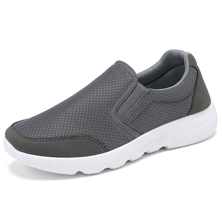 Men's breathable slip-on casual shoe with stretchable entry, knitted mesh upper, and shock-absorbing EVA sole Mune Fashion