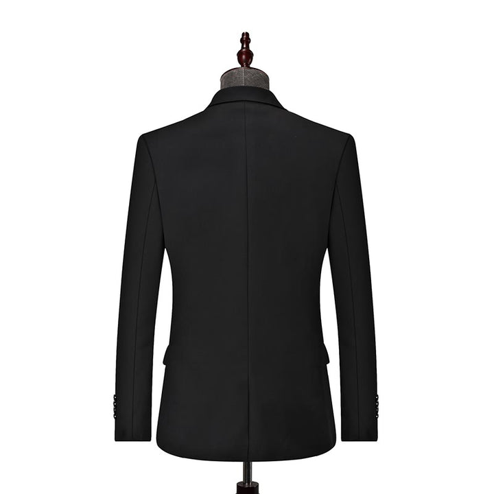 Men's slim fit evening jacket with matte notched lapels, single button closure and breathable lining Mune Fashion