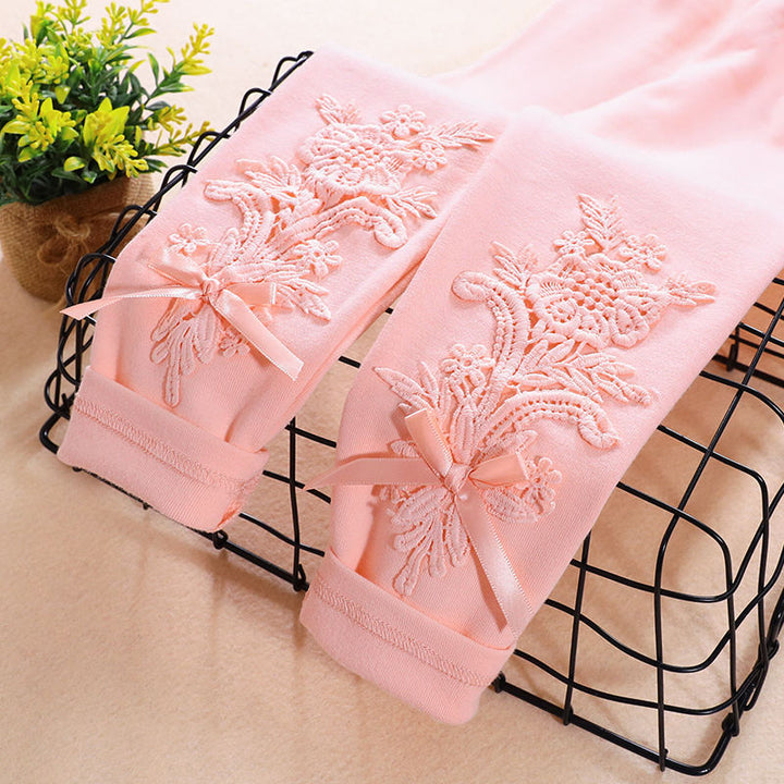 Women Leggings with elegant floral embroidery design Mune Fashion