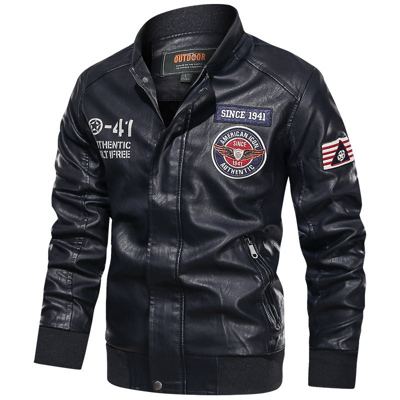 Men's Fashion Leather Jacket in Biker Style Mune Fashion