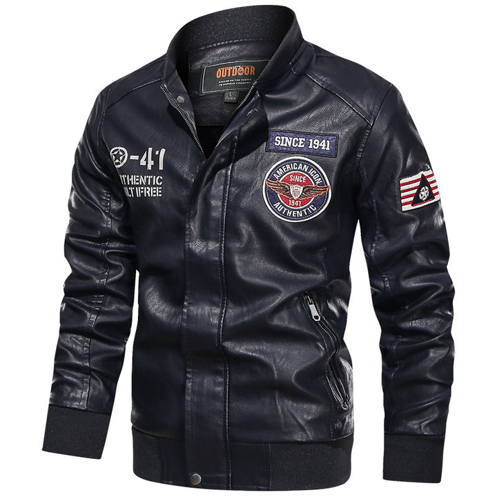 Men's Fashion Leather Jacket in Biker Style Mune Fashion