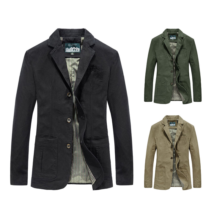 Men's Casual Cotton Blazer Mune Fashion