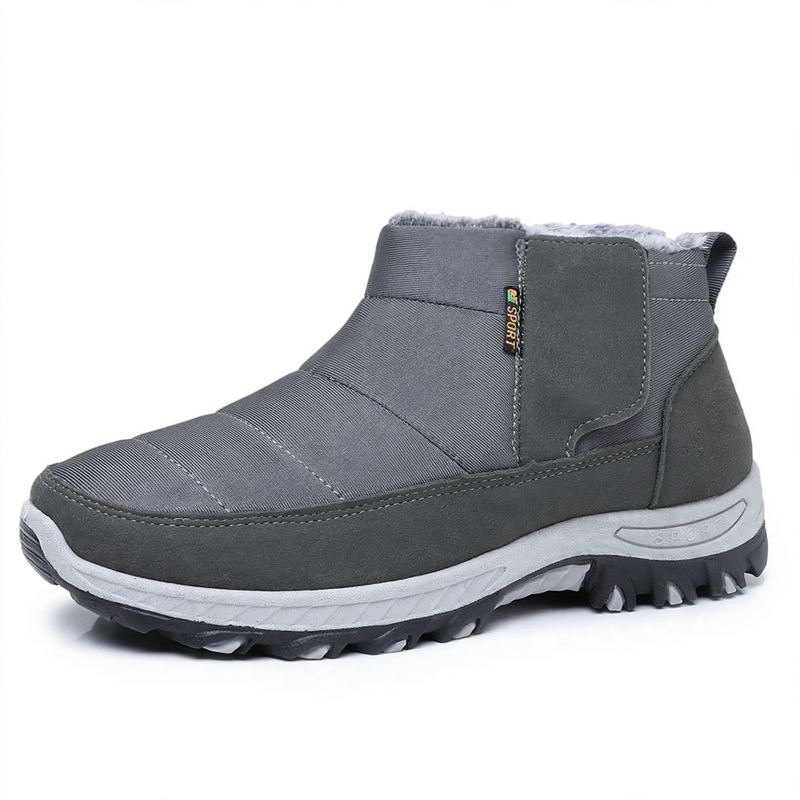 Men's winter boots with Velcro closure