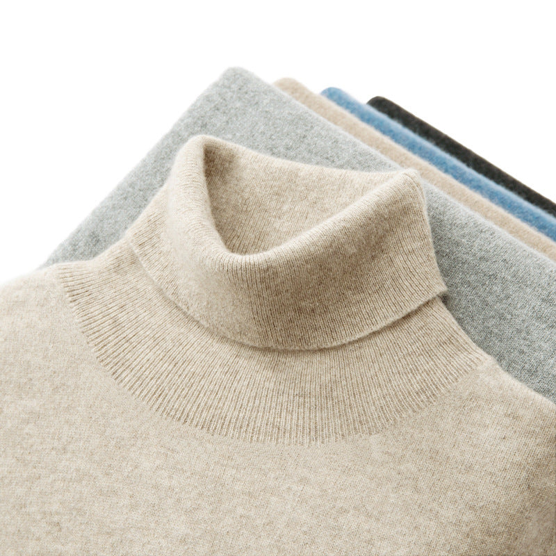 Men's knitted sweater made of 100% wool, loose fit
