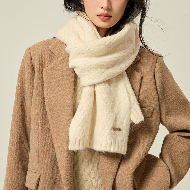 Women's scarf made of alpaca wool, 165x24cm