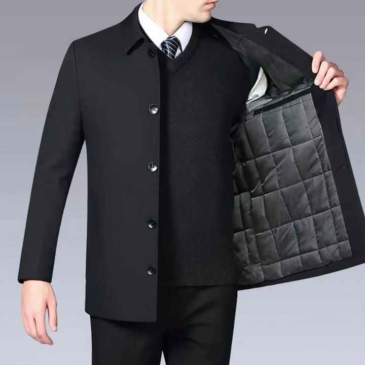 Men's Business Jacket, padded, lapel collar