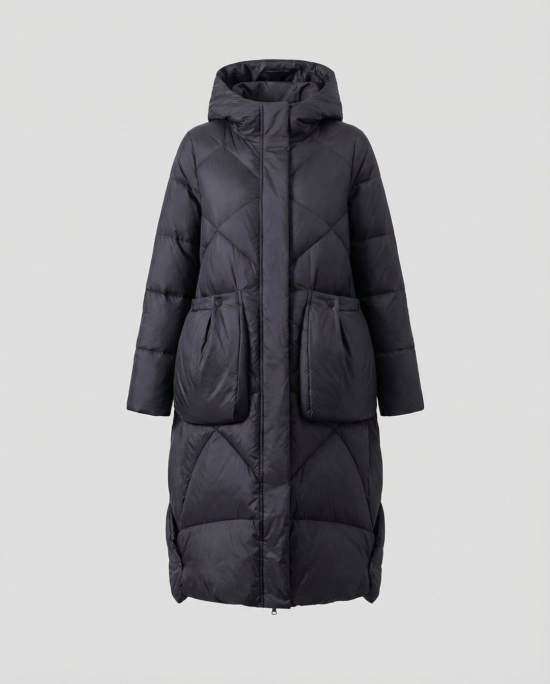 Casual ladies hooded coat