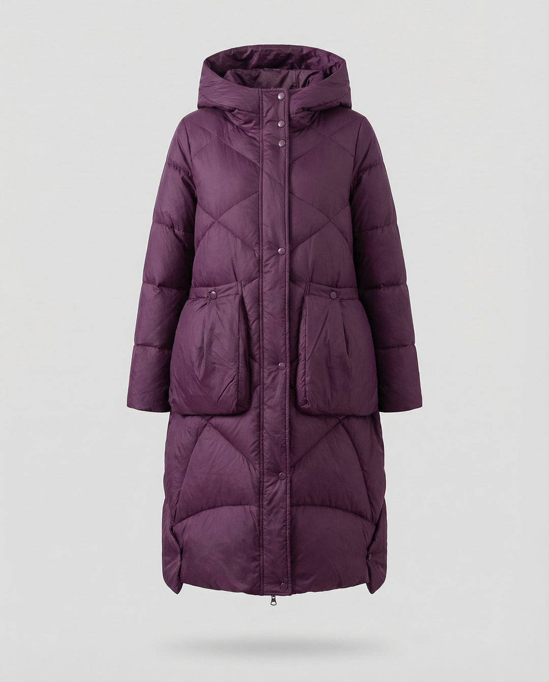 Casual ladies hooded coat