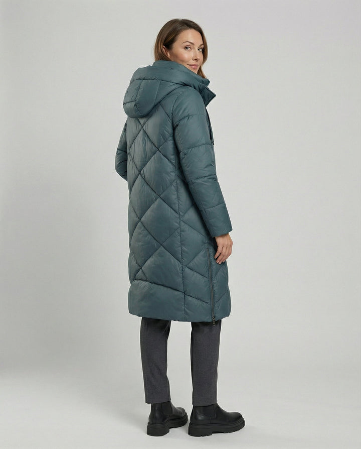 Casual ladies hooded coat