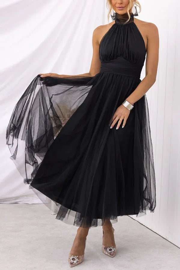Sleeveless evening dress