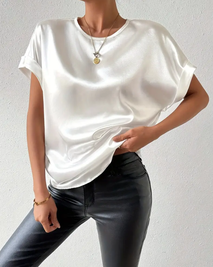 Mune Fashion | T-Shirt Round Neck Satin Smooth