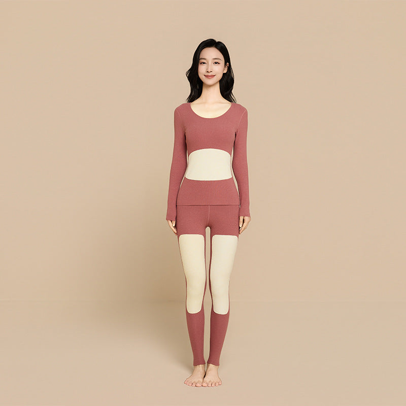 Self-warming thermal underwear set