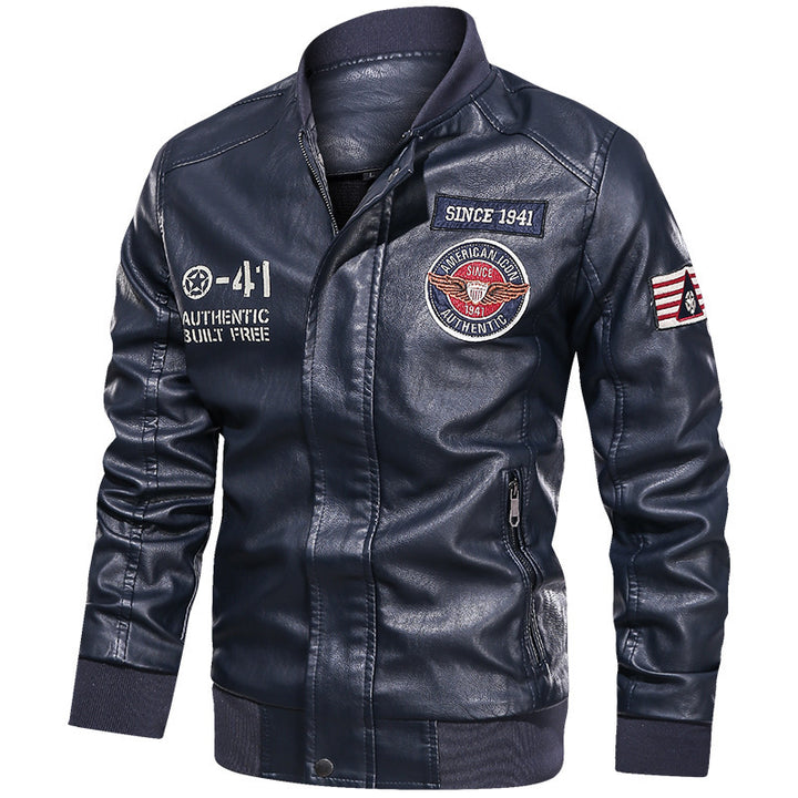Men's Fashion Leather Jacket in Biker Style Mune Fashion