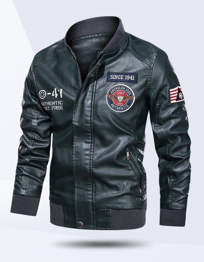 Men's Fashion Leather Jacket in Biker Style Mune Fashion
