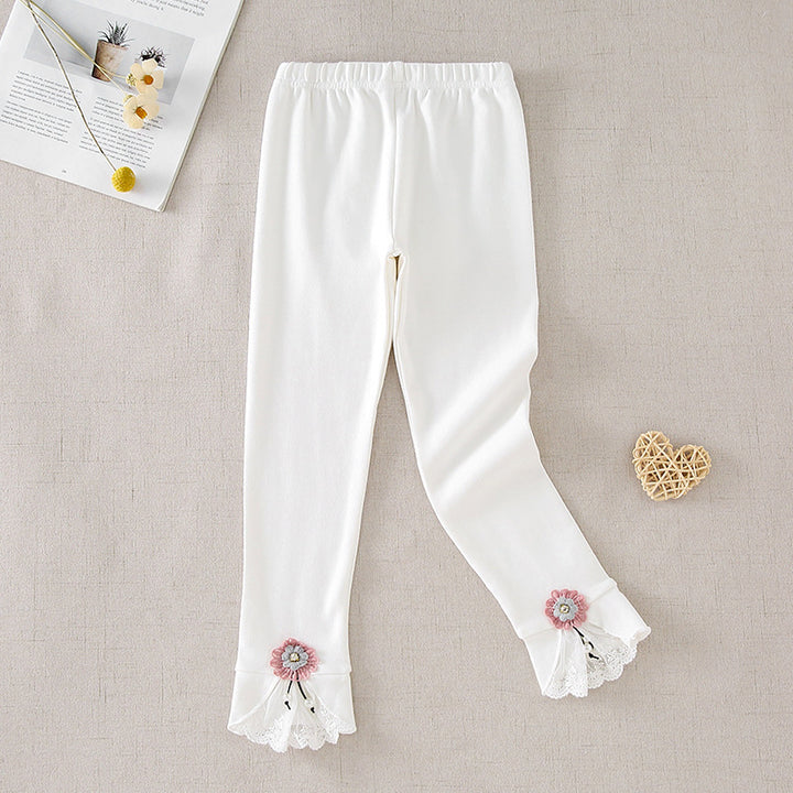Women's leggings with decorative ruffle details Mune Fashion