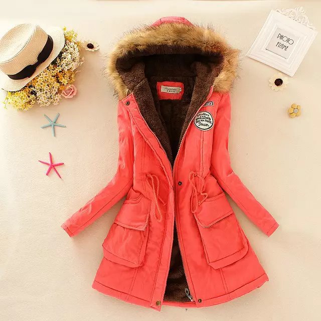 Women nan padded parka with cozy Sherpa inner lining, faux fur hood and drawstring waist Mune Fashion