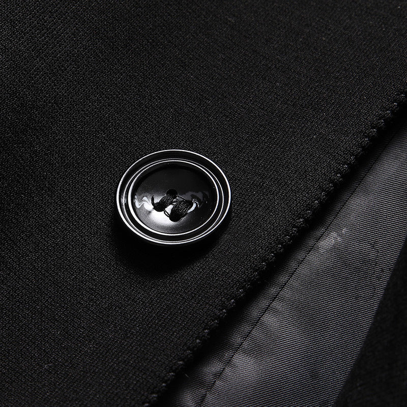 Men's Slim Single-Breasted Business Blazer with Fitted Cut Mune Fashion