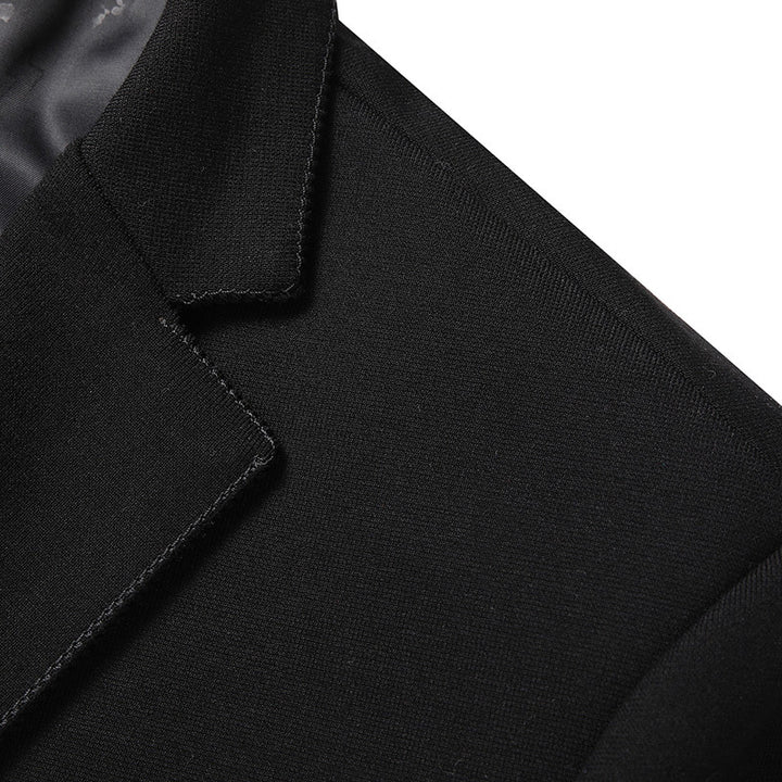 Men's Slim Single-Breasted Business Blazer with Fitted Cut Mune Fashion