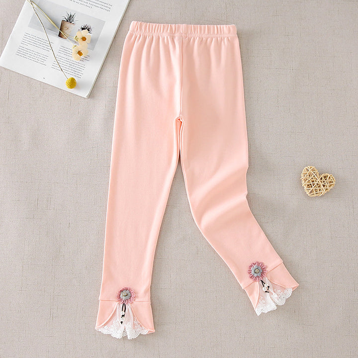 Women's leggings with decorative ruffle details Mune Fashion