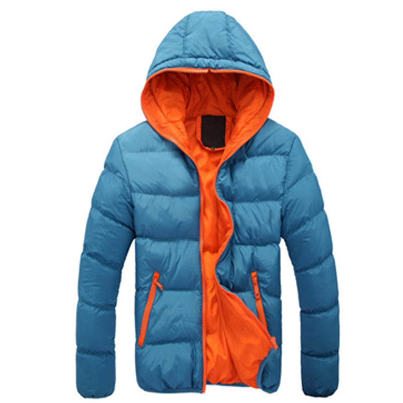 Men's nano windproof microfiber padded jacket with quilted thermal panel construction and contrast lining Mune Fashion