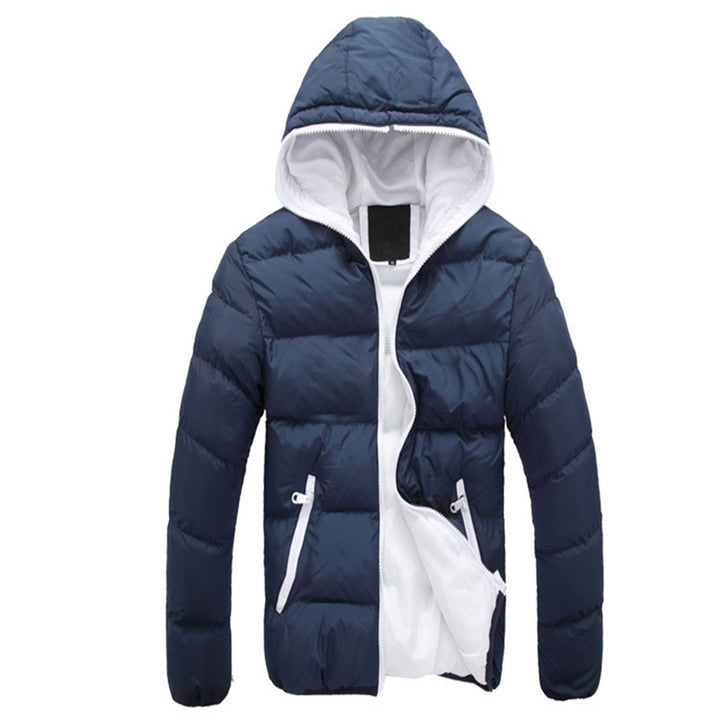 Men's nano windproof microfiber padded jacket with quilted thermal panel construction and contrast lining Mune Fashion
