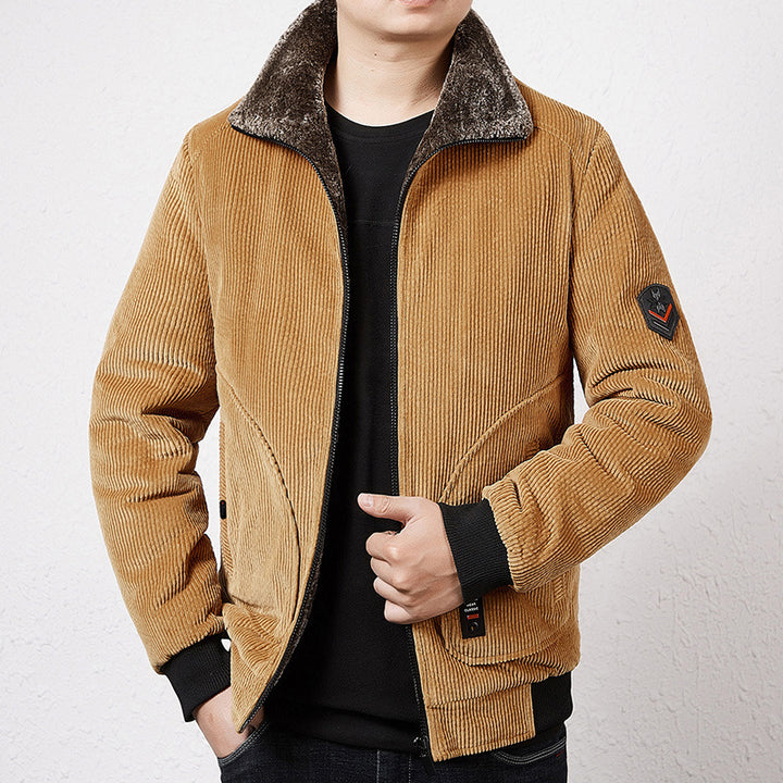 Men's Stylish Cord Jacket with Teddy Lining Mune Fashion