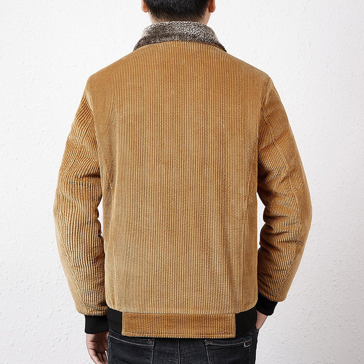 Men's Stylish Cord Jacket with Teddy Lining Mune Fashion