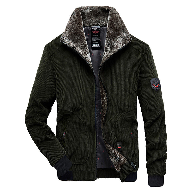 Men's Stylish Cord Jacket with Teddy Lining Mune Fashion