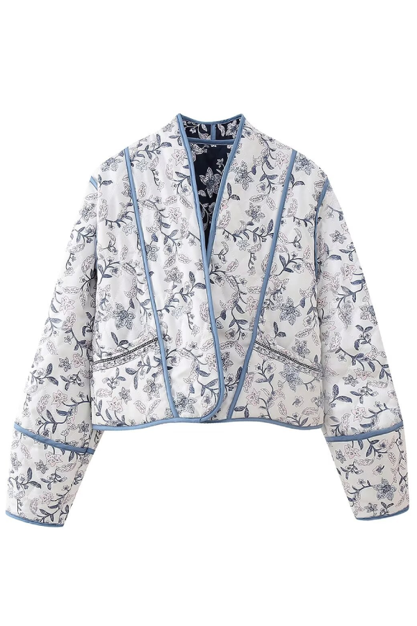 Mune | Collar Reversible Puffer Jacket In Cropped Form