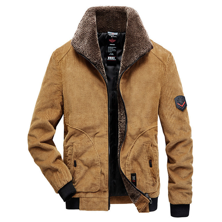 Men's Stylish Cord Jacket with Teddy Lining Mune Fashion