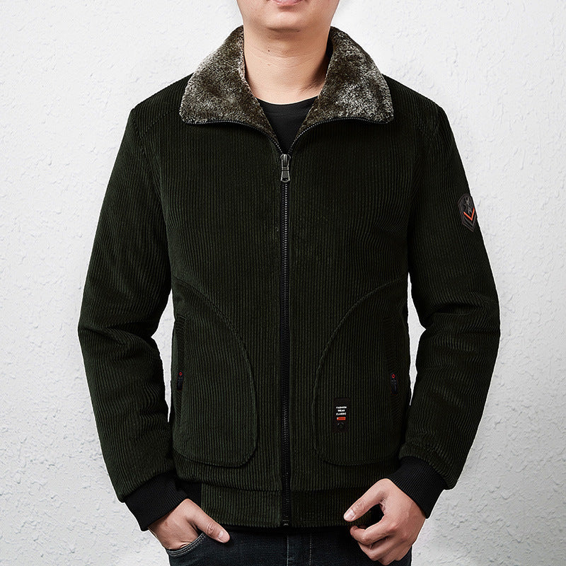 Men's Stylish Cord Jacket with Teddy Lining Mune Fashion