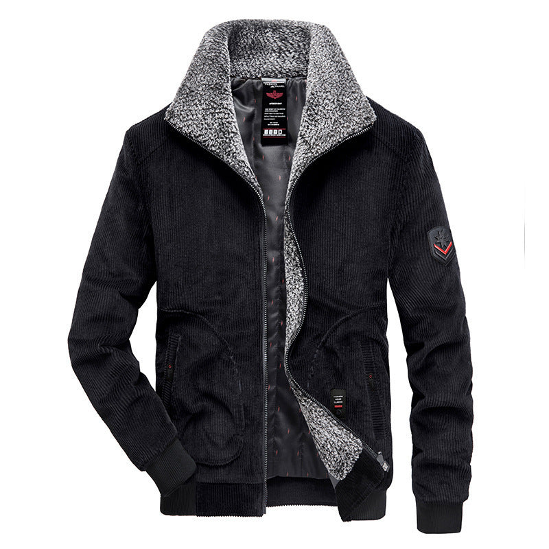 Men's Stylish Cord Jacket with Teddy Lining Mune Fashion