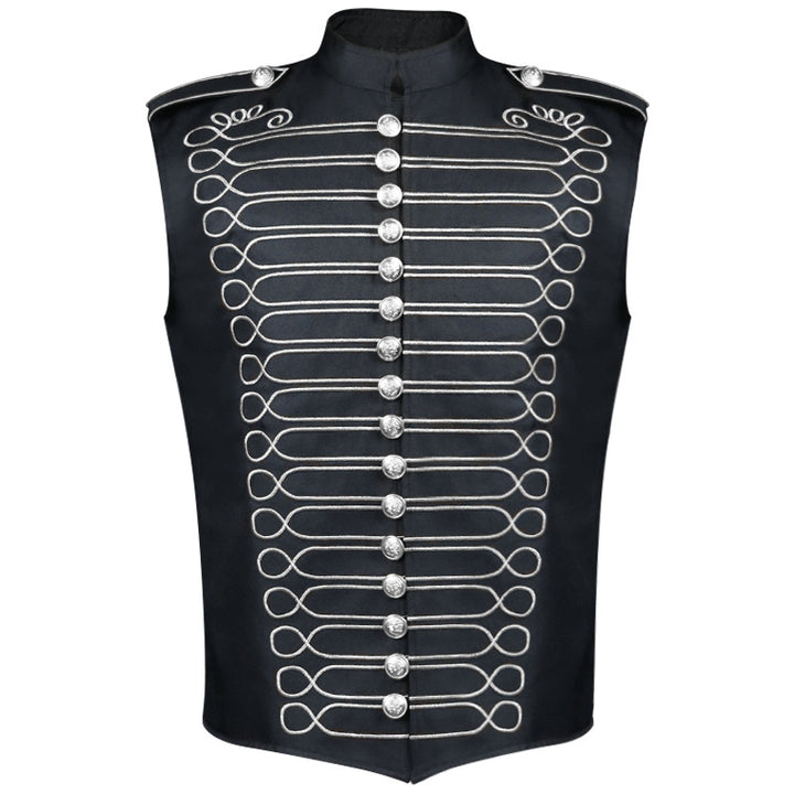 Men's military parade jacket with decorative cord and stand-up collar Mune Fashion