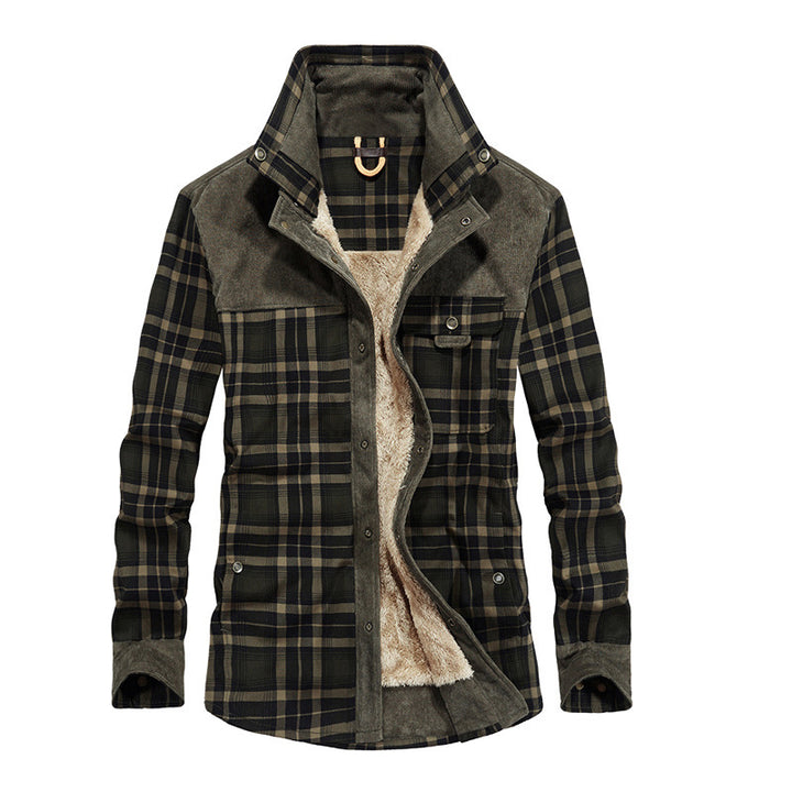Men's Warming and Stylish Flannel Jacket Mune Fashion