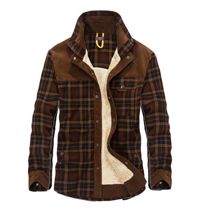 Men's Warming and Stylish Flannel Jacket Mune Fashion