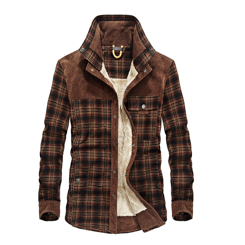 Men's Warming and Stylish Flannel Jacket Mune Fashion